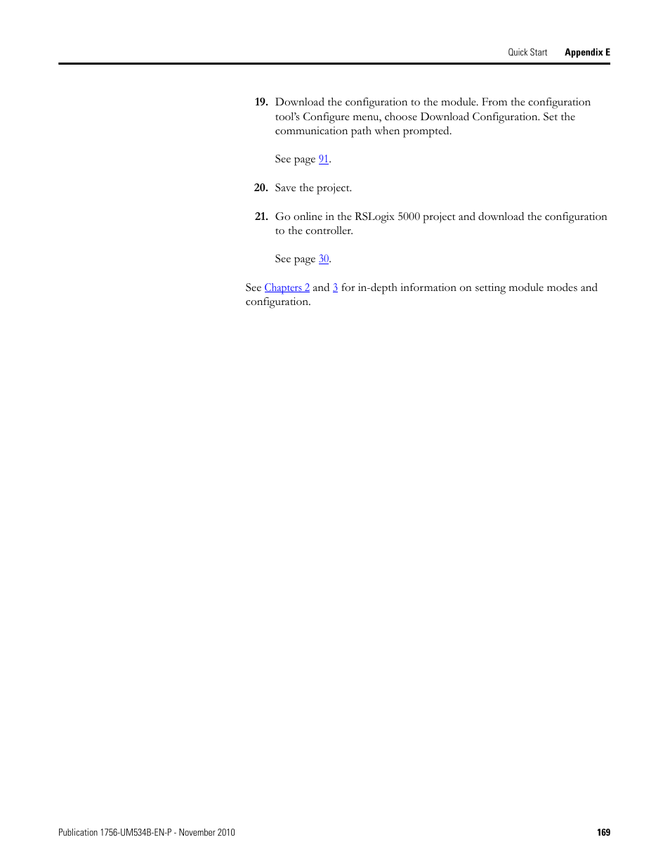 Rockwell Automation 1756-RIO ControlLogix Remote I/O Communication Interface Module User Manual User Manual | Page 169 / 176