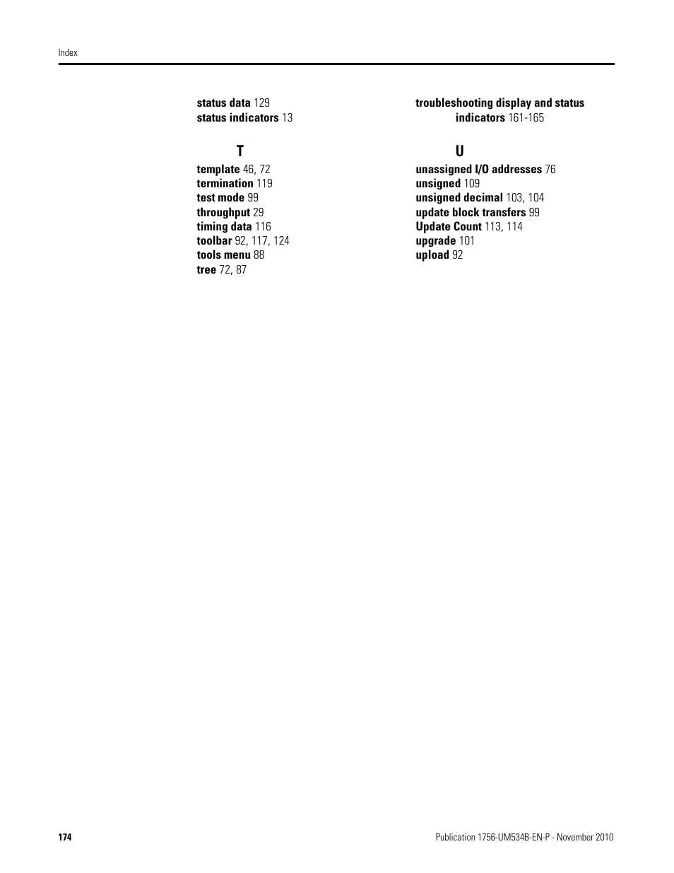 Rockwell Automation 1756-RIO ControlLogix Remote I/O Communication Interface Module User Manual User Manual | Page 174 / 176