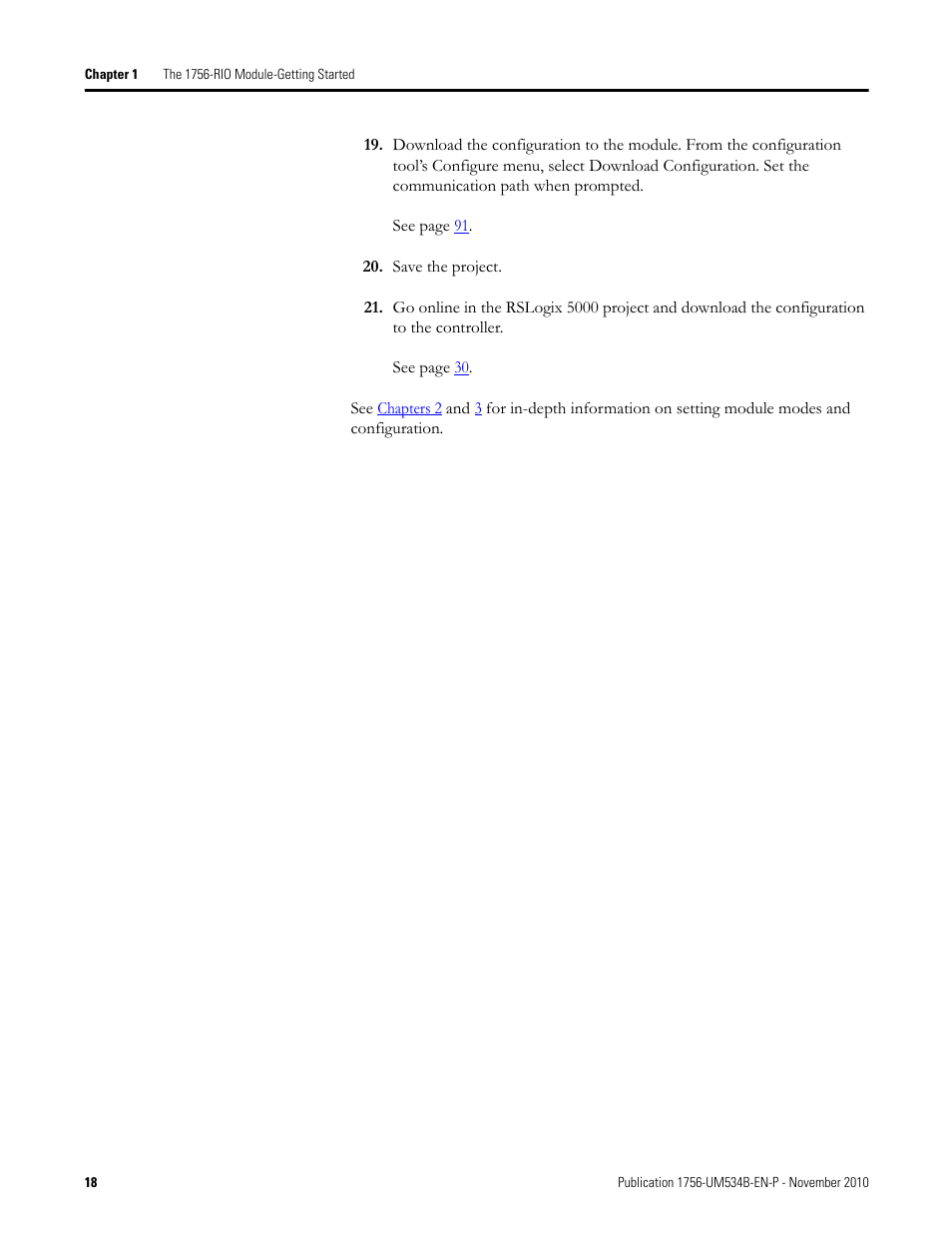 Rockwell Automation 1756-RIO ControlLogix Remote I/O Communication Interface Module User Manual User Manual | Page 18 / 176