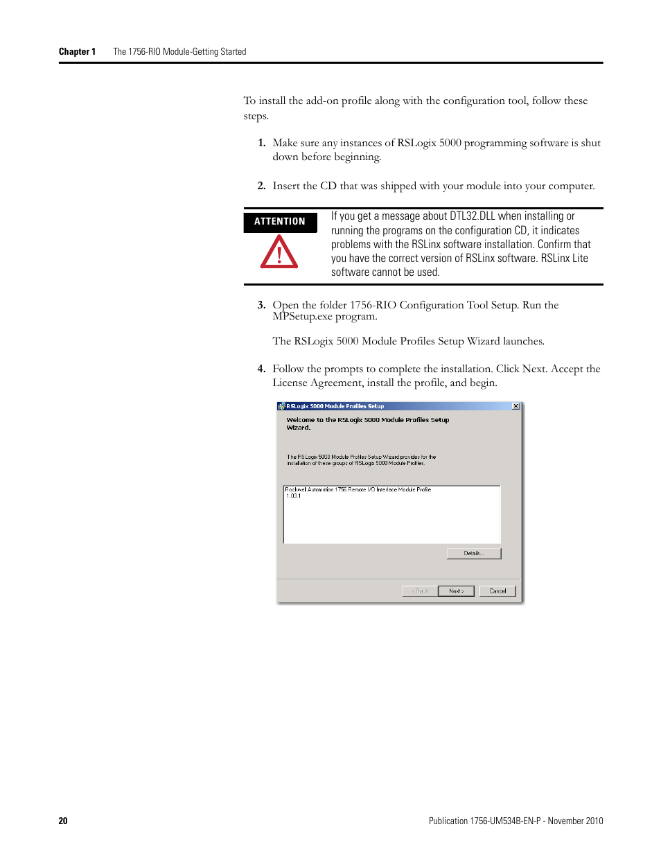 Rockwell Automation 1756-RIO ControlLogix Remote I/O Communication Interface Module User Manual User Manual | Page 20 / 176