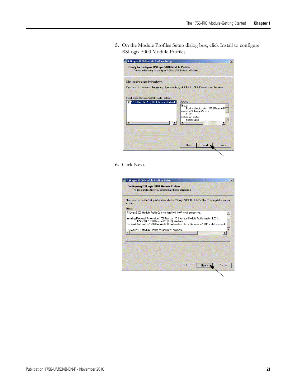 Rockwell Automation 1756-RIO ControlLogix Remote I/O Communication Interface Module User Manual User Manual | Page 21 / 176