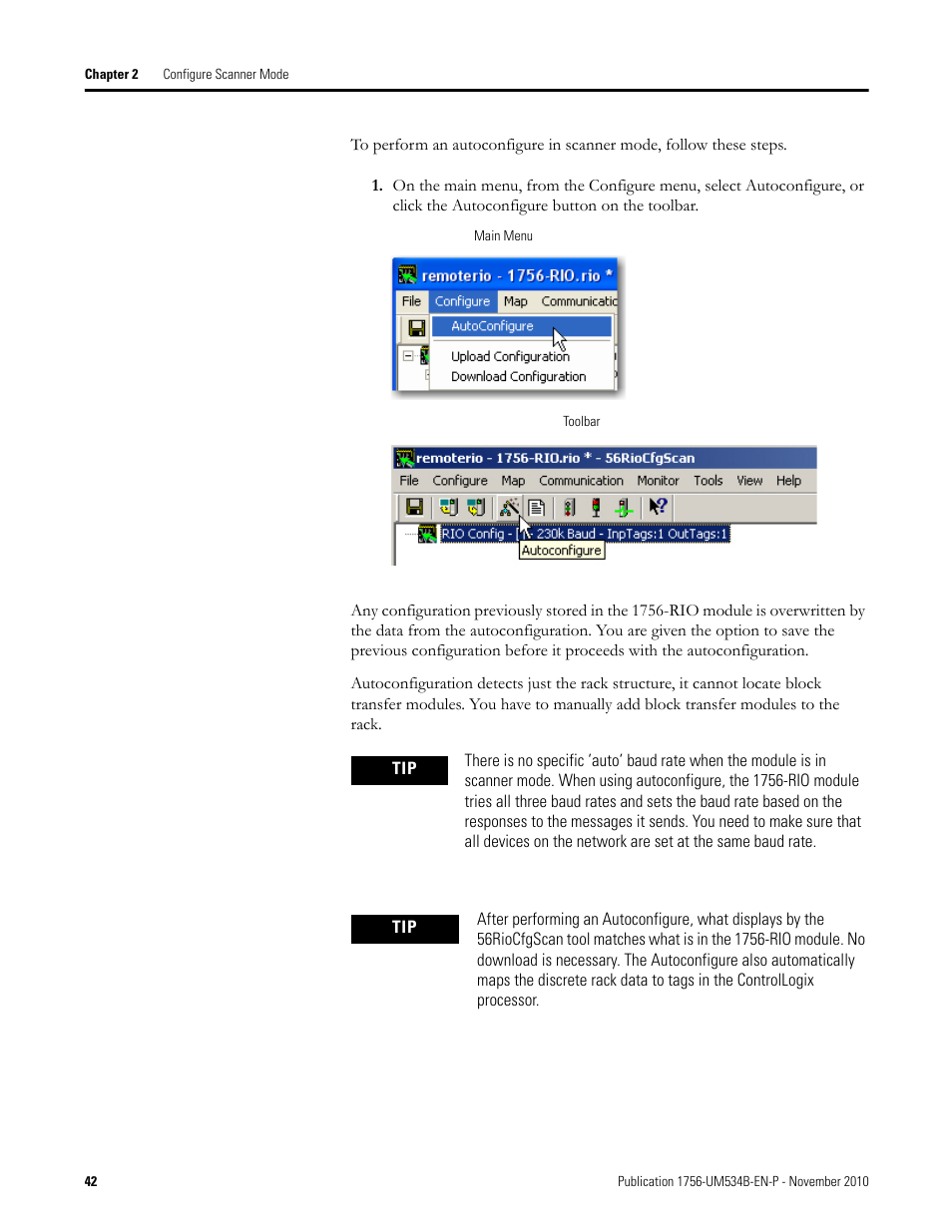 Rockwell Automation 1756-RIO ControlLogix Remote I/O Communication Interface Module User Manual User Manual | Page 42 / 176