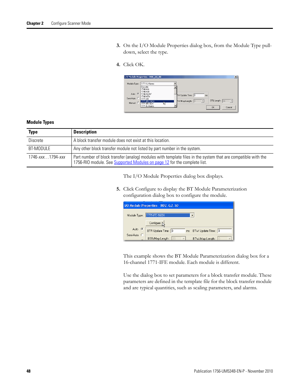 Rockwell Automation 1756-RIO ControlLogix Remote I/O Communication Interface Module User Manual User Manual | Page 48 / 176