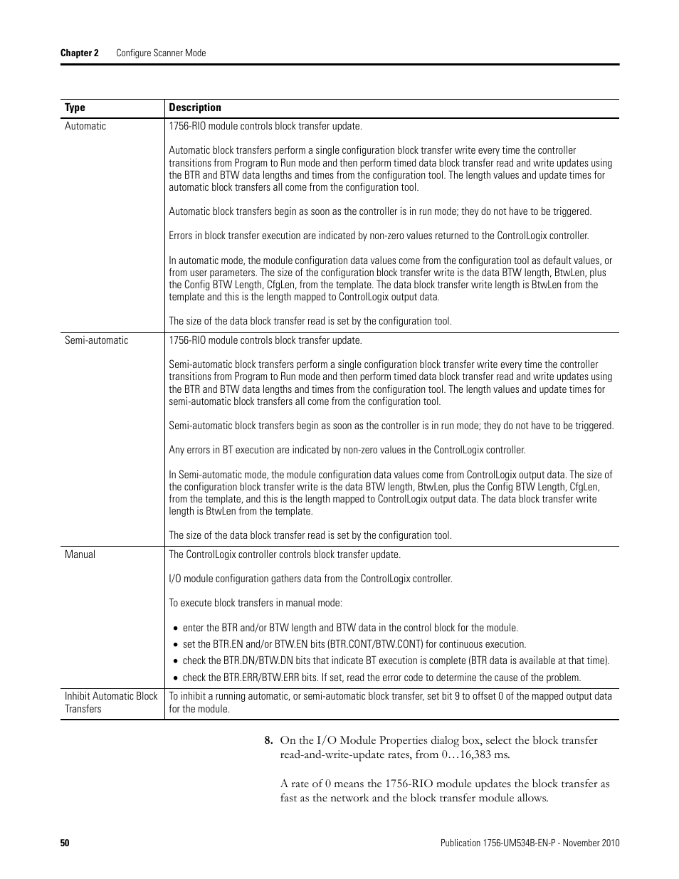 Rockwell Automation 1756-RIO ControlLogix Remote I/O Communication Interface Module User Manual User Manual | Page 50 / 176