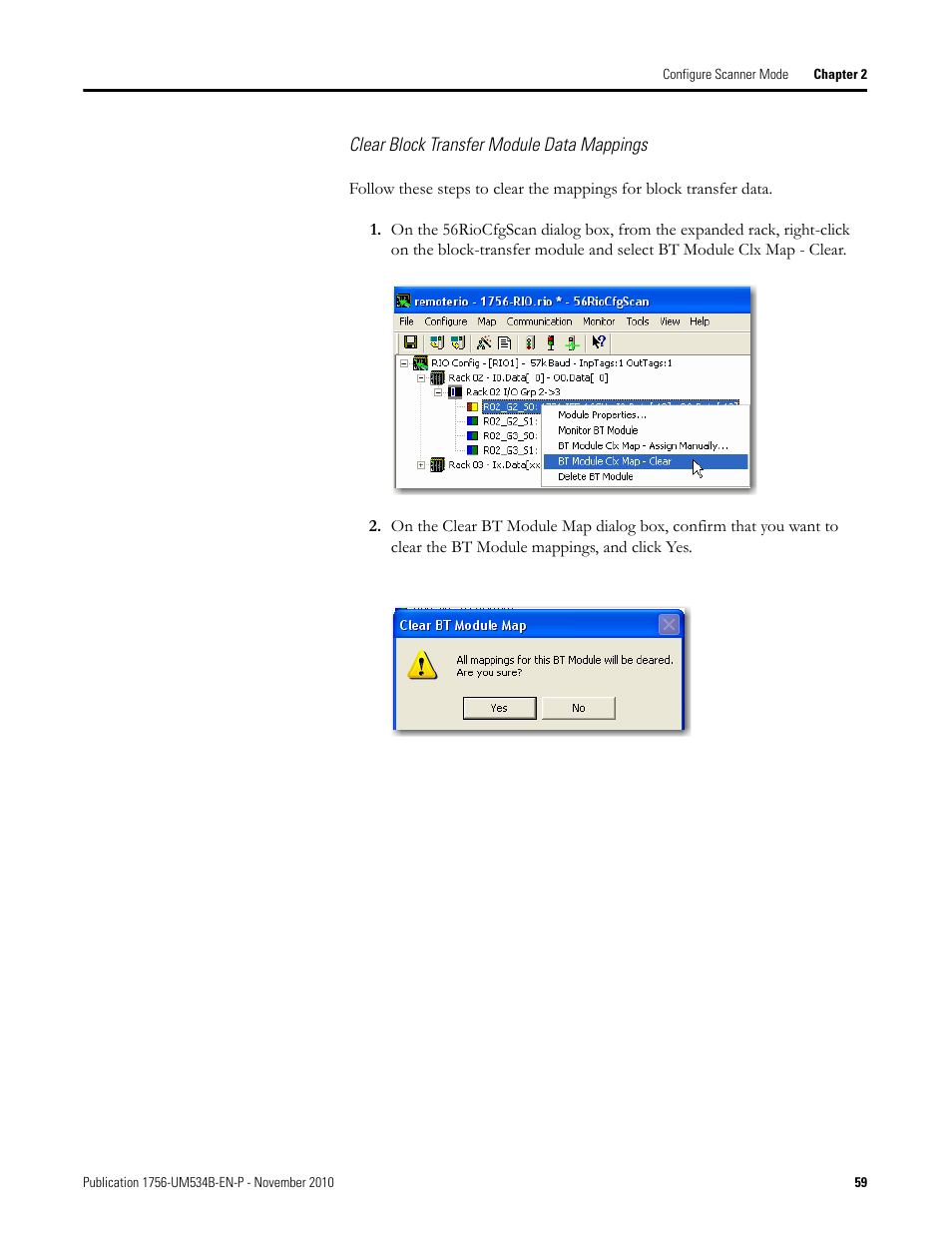 Rockwell Automation 1756-RIO ControlLogix Remote I/O Communication Interface Module User Manual User Manual | Page 59 / 176