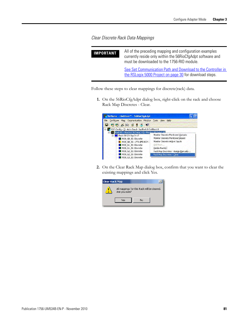 Rockwell Automation 1756-RIO ControlLogix Remote I/O Communication Interface Module User Manual User Manual | Page 81 / 176