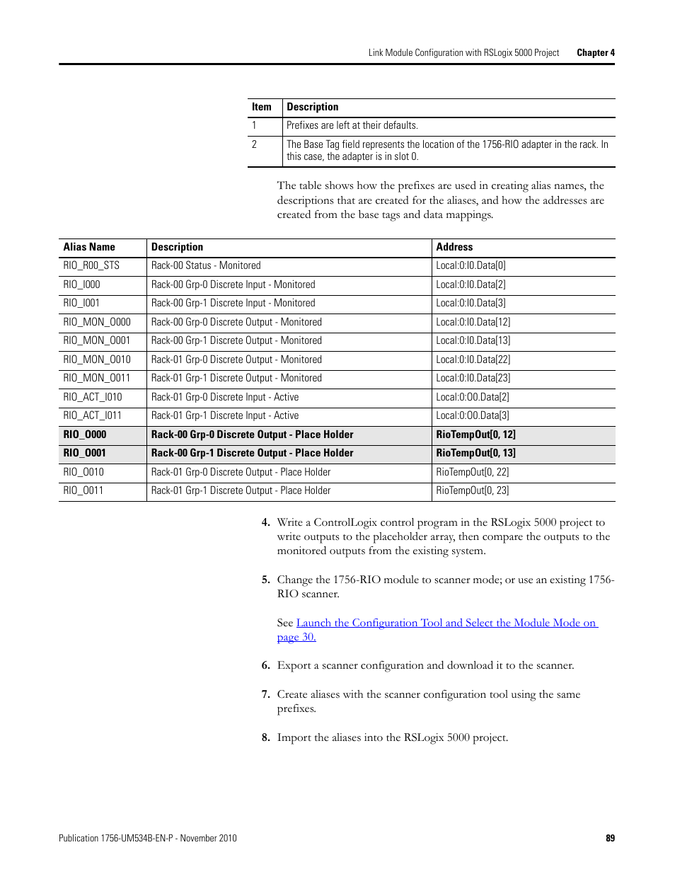 Rockwell Automation 1756-RIO ControlLogix Remote I/O Communication Interface Module User Manual User Manual | Page 89 / 176