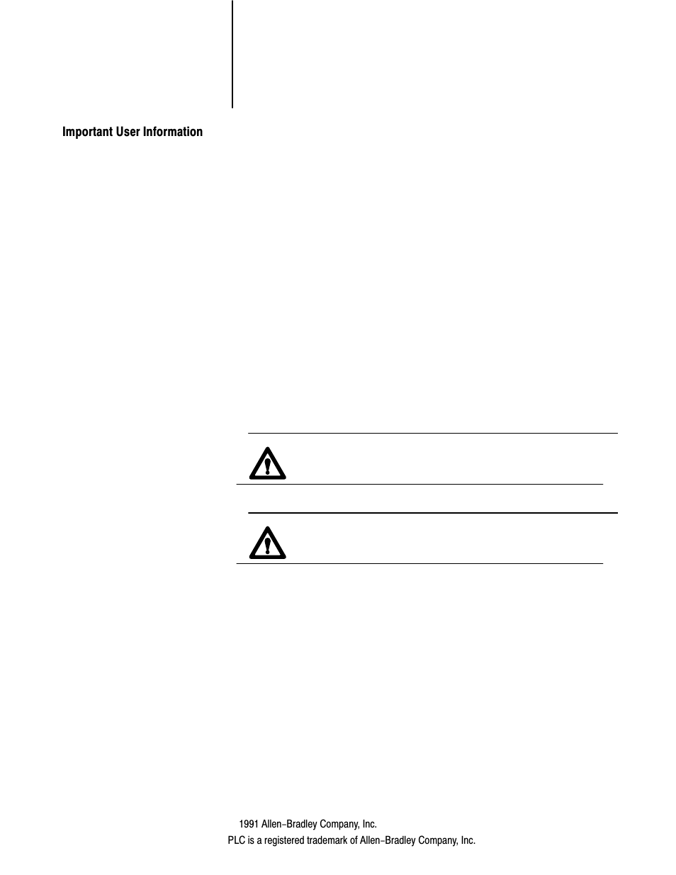 Important user information | Rockwell Automation 1771-IR , D17716.5.76 RTD INPUT MODULE User Manual | Page 2 / 68