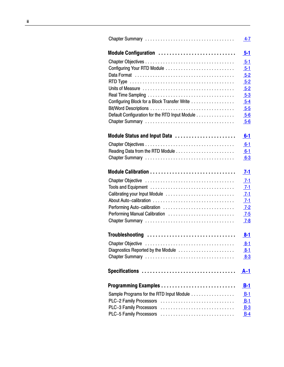 Rockwell Automation 1771-IR , D17716.5.76 RTD INPUT MODULE User Manual | Page 4 / 68
