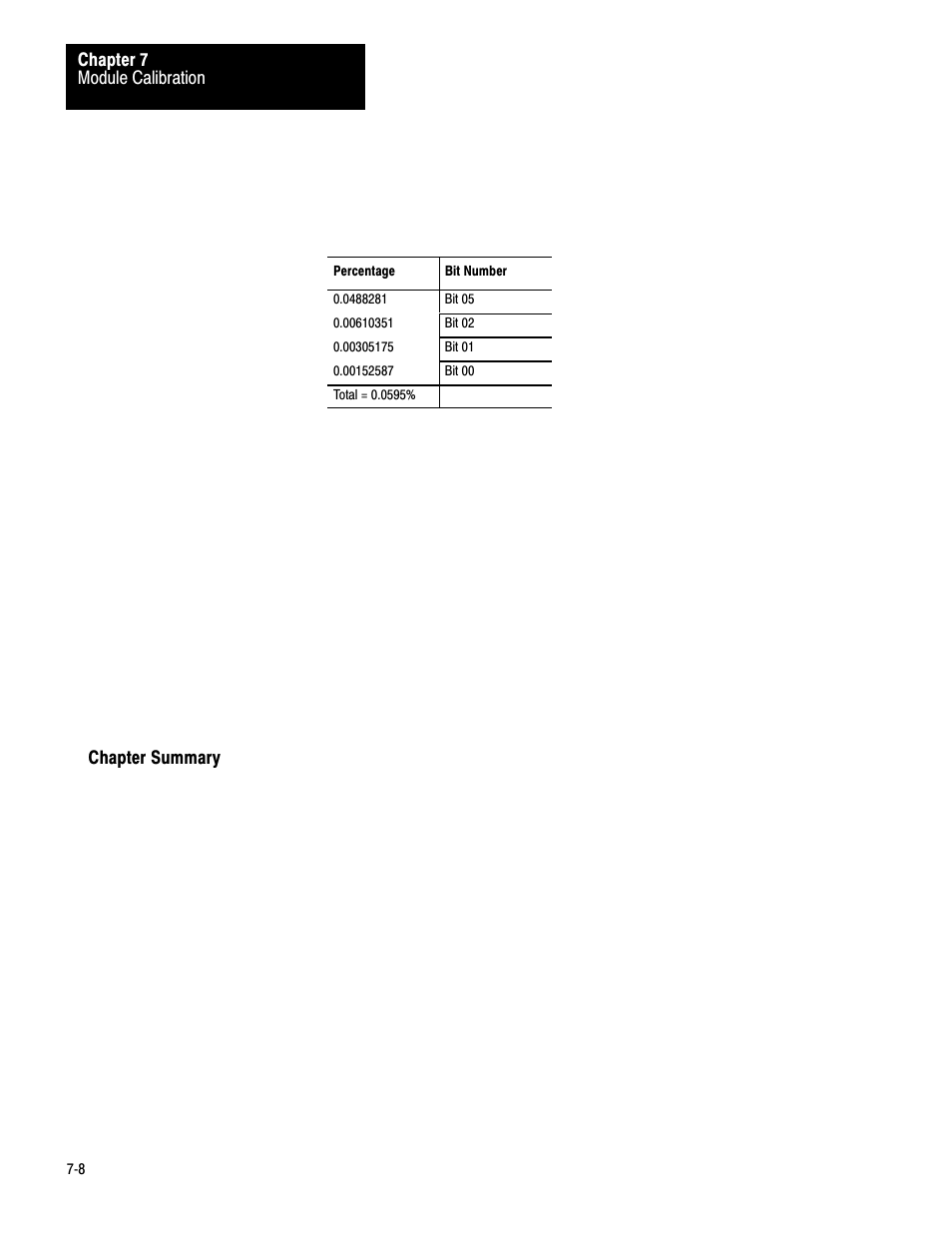Chapter summary | Rockwell Automation 1771-IR , D17716.5.76 RTD INPUT MODULE User Manual | Page 41 / 68
