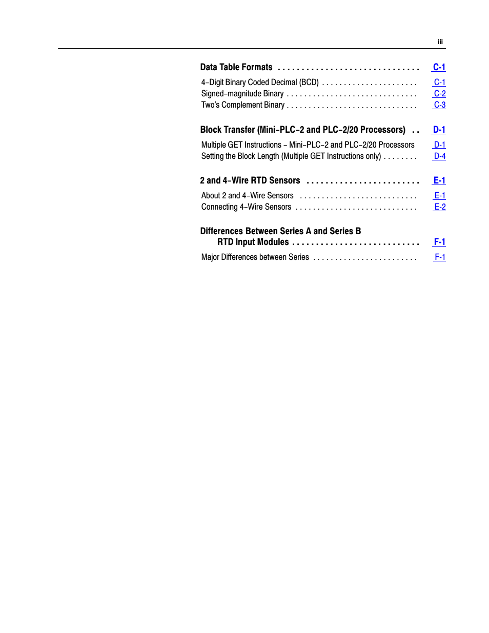 Rockwell Automation 1771-IR , D17716.5.76 RTD INPUT MODULE User Manual | Page 5 / 68