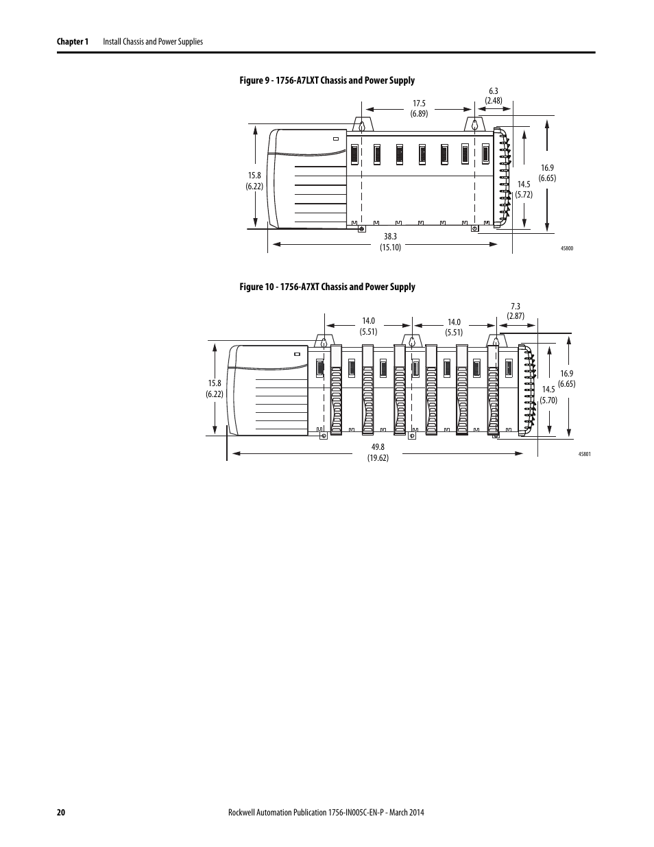 Rockwell Automation 1756-xxxx ControlLogix Chassis and Power Supplies Installation Instructions User Manual | Page 20 / 60