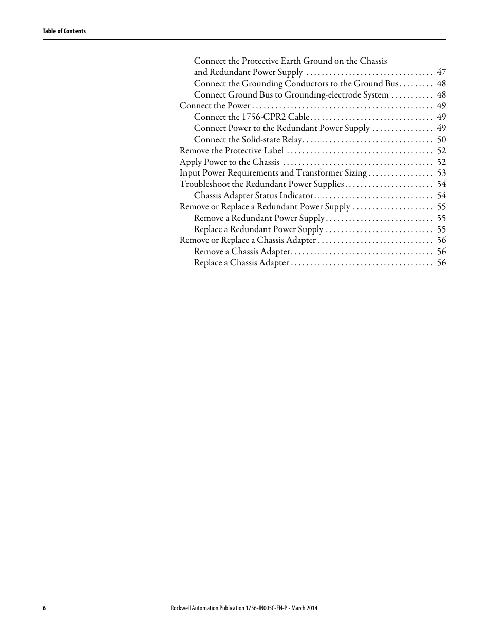 Rockwell Automation 1756-xxxx ControlLogix Chassis and Power Supplies Installation Instructions User Manual | Page 6 / 60