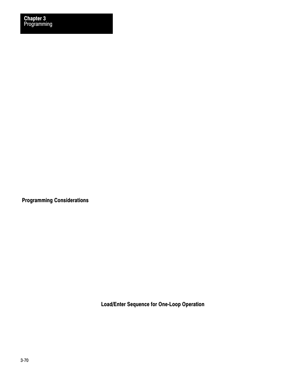 Programming considerations, 3ć70 | Rockwell Automation 1771-PD PID MODULE (+DU) User Manual | Page 113 / 242