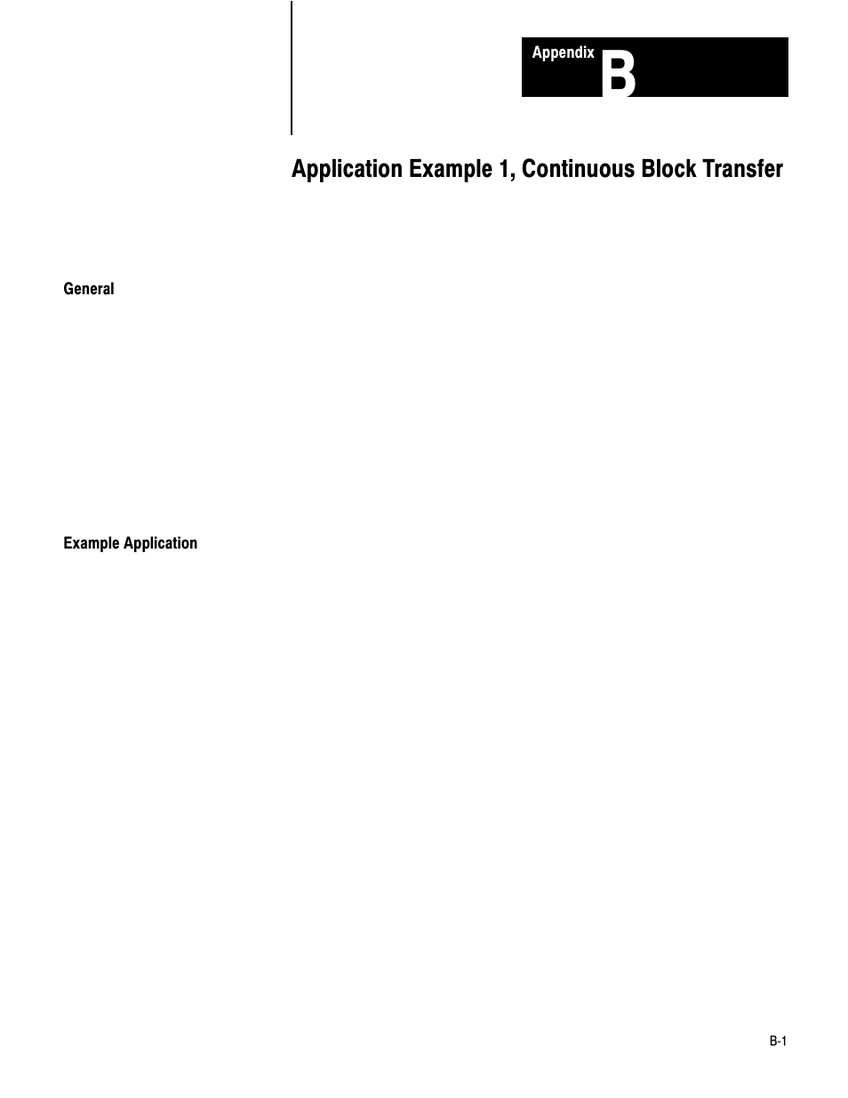 General, Example application, Application example 1, continuous block transfer | Rockwell Automation 1771-PD PID MODULE (+DU) User Manual | Page 160 / 242