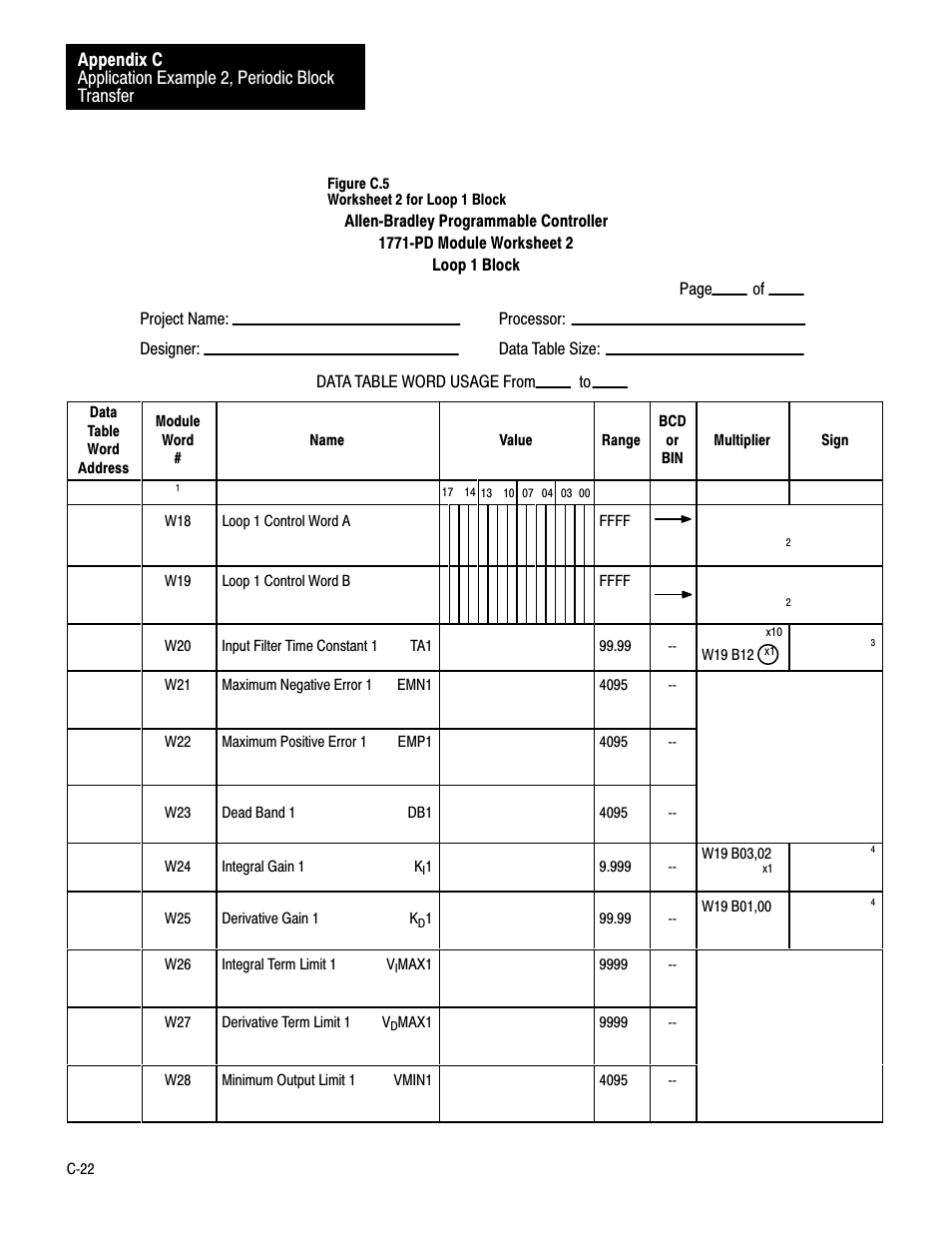 Rockwell Automation 1771-PD PID MODULE (+DU) User Manual | Page 206 / 242