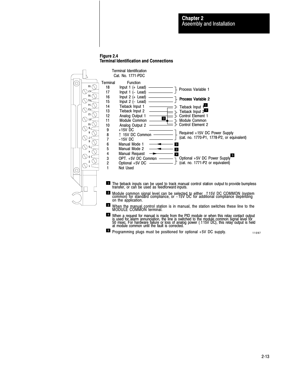 Aseembly and installation chapter 2 | Rockwell Automation 1771-PD PID MODULE (+DU) User Manual | Page 26 / 242