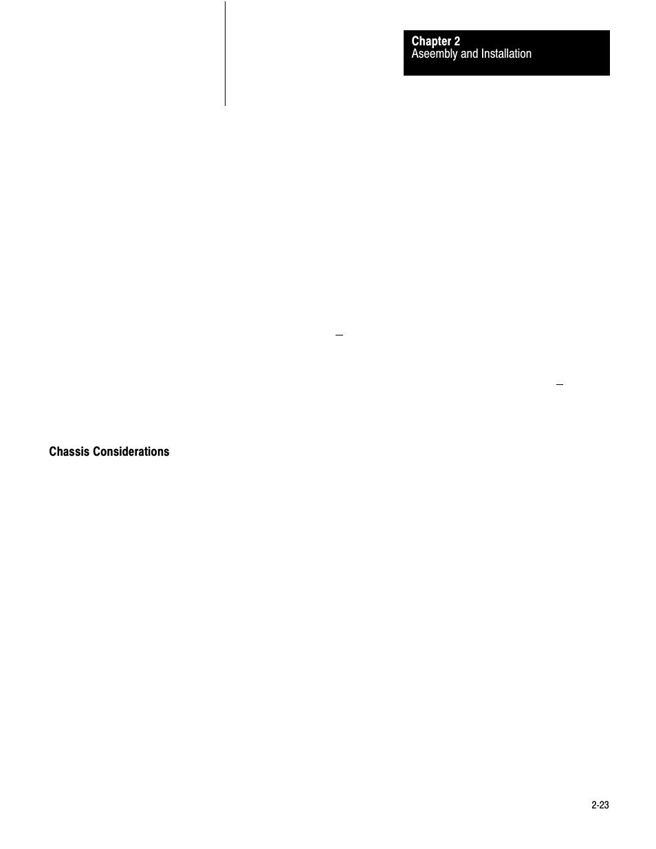 Chassis considerations, 2ć23 | Rockwell Automation 1771-PD PID MODULE (+DU) User Manual | Page 36 / 242