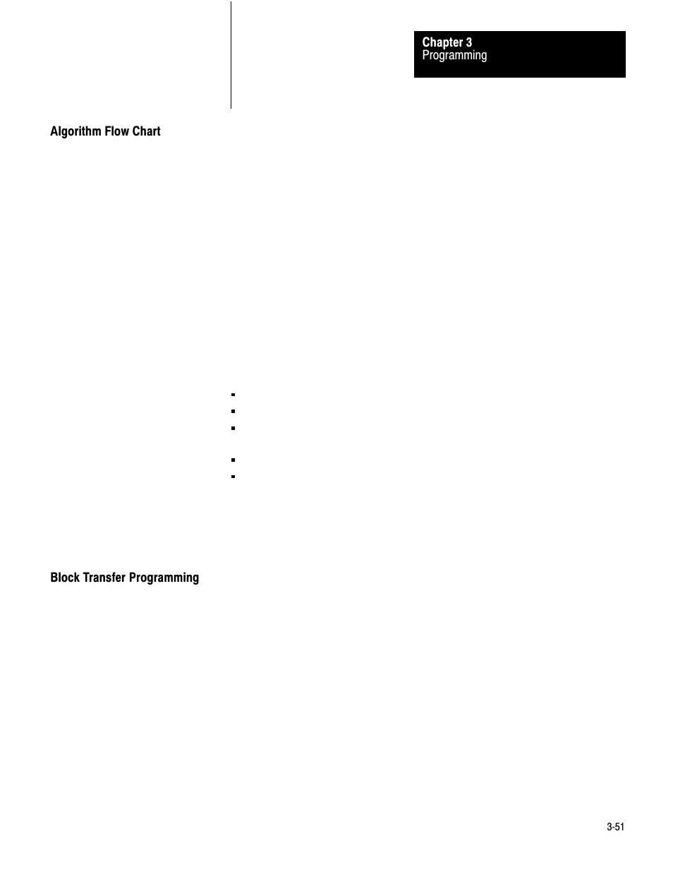 Algorithm flow chart, Block transfer programming, 3ć51 | Rockwell Automation 1771-PD PID MODULE (+DU) User Manual | Page 94 / 242