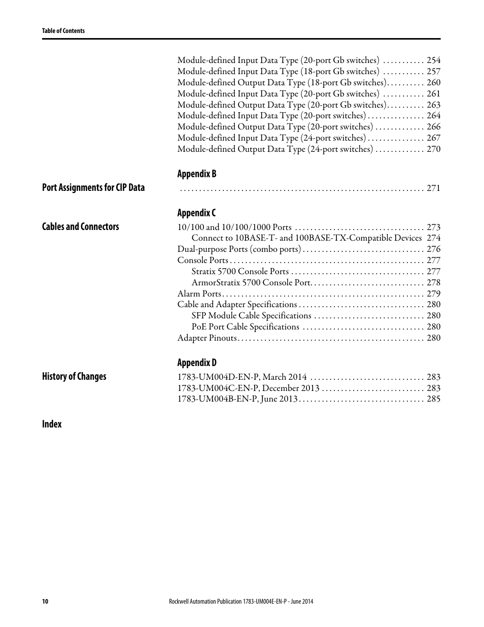 Rockwell Automation 1783-BMxxx Stratix 5700 Ethernet Managed Switches User Manual User Manual | Page 10 / 294