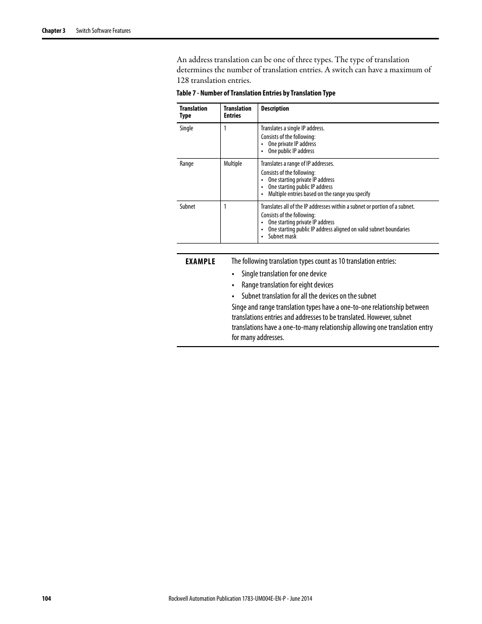 Rockwell Automation 1783-BMxxx Stratix 5700 Ethernet Managed Switches User Manual User Manual | Page 104 / 294