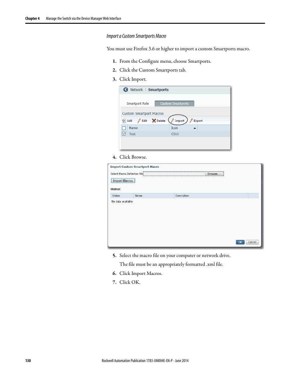 Rockwell Automation 1783-BMxxx Stratix 5700 Ethernet Managed Switches User Manual User Manual | Page 130 / 294