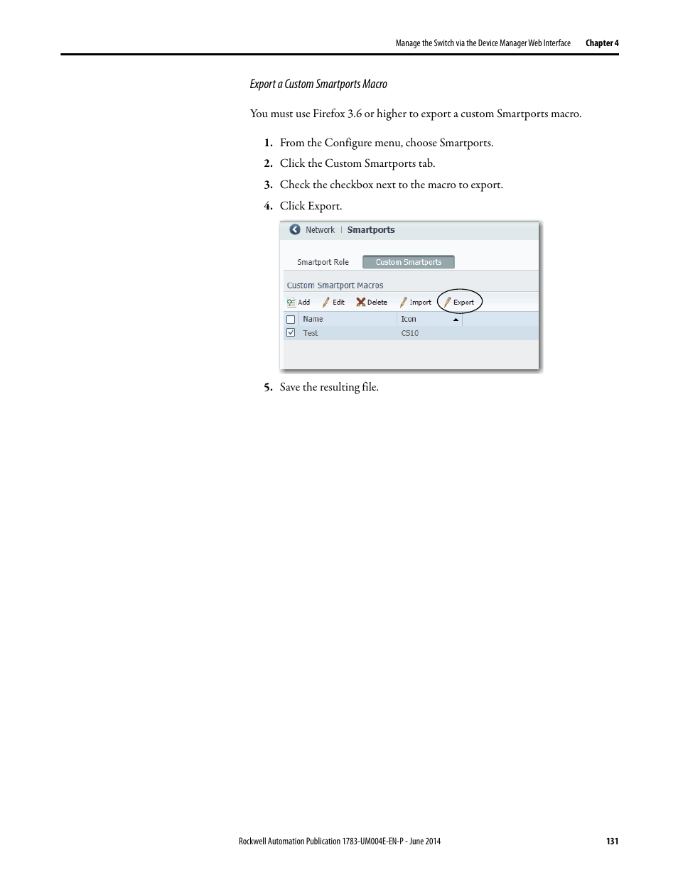 Rockwell Automation 1783-BMxxx Stratix 5700 Ethernet Managed Switches User Manual User Manual | Page 131 / 294