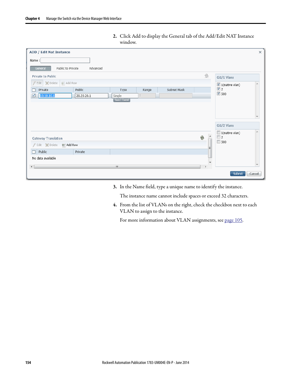 Rockwell Automation 1783-BMxxx Stratix 5700 Ethernet Managed Switches User Manual User Manual | Page 154 / 294