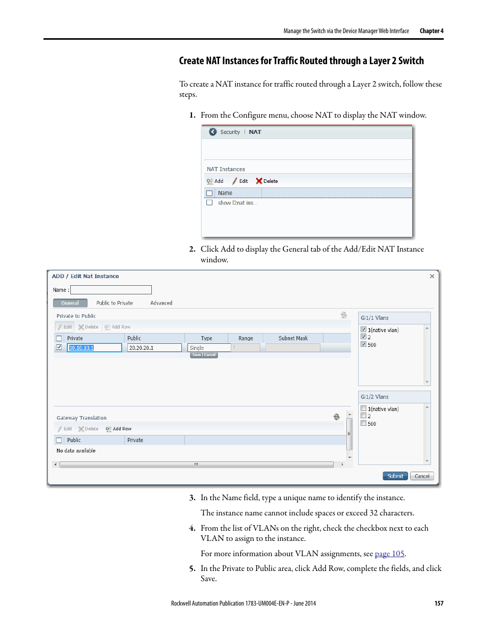 Rockwell Automation 1783-BMxxx Stratix 5700 Ethernet Managed Switches User Manual User Manual | Page 157 / 294