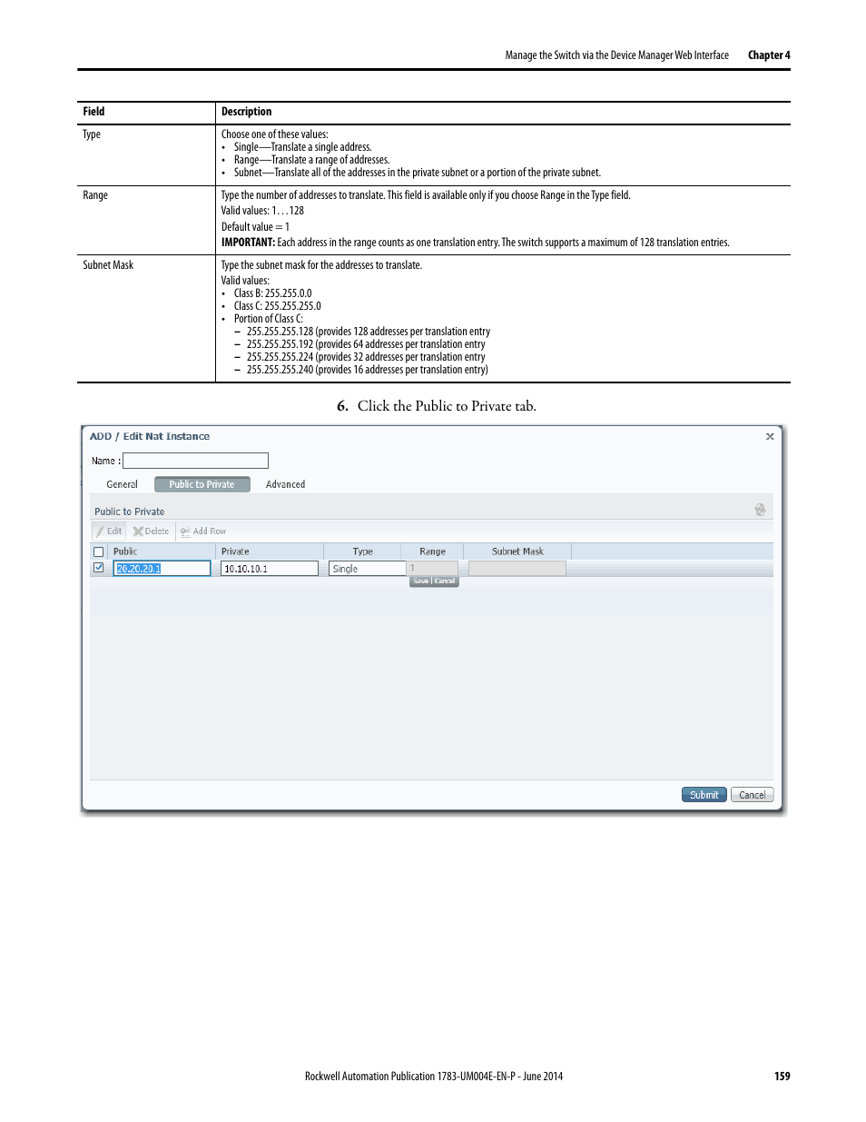 Rockwell Automation 1783-BMxxx Stratix 5700 Ethernet Managed Switches User Manual User Manual | Page 159 / 294