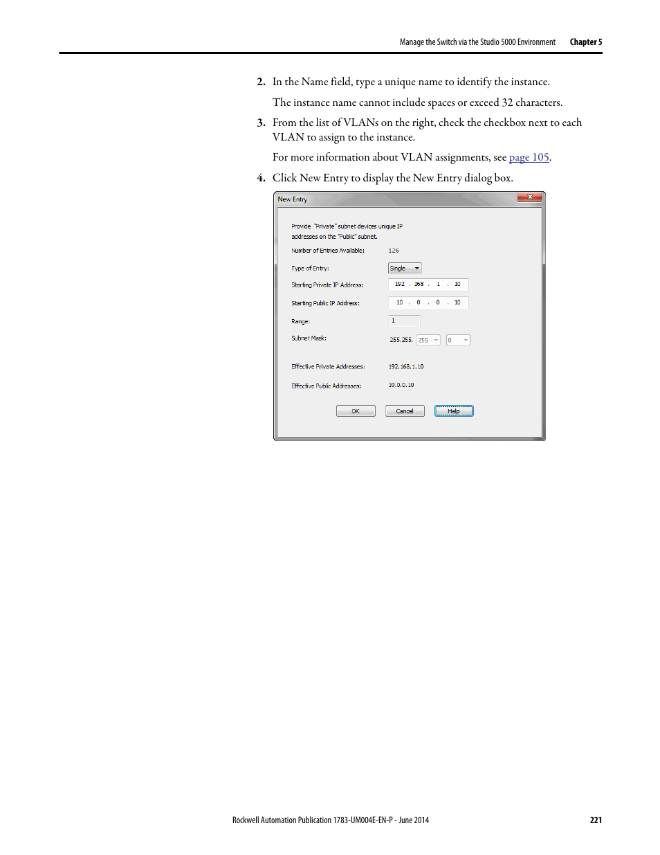 Rockwell Automation 1783-BMxxx Stratix 5700 Ethernet Managed Switches User Manual User Manual | Page 221 / 294