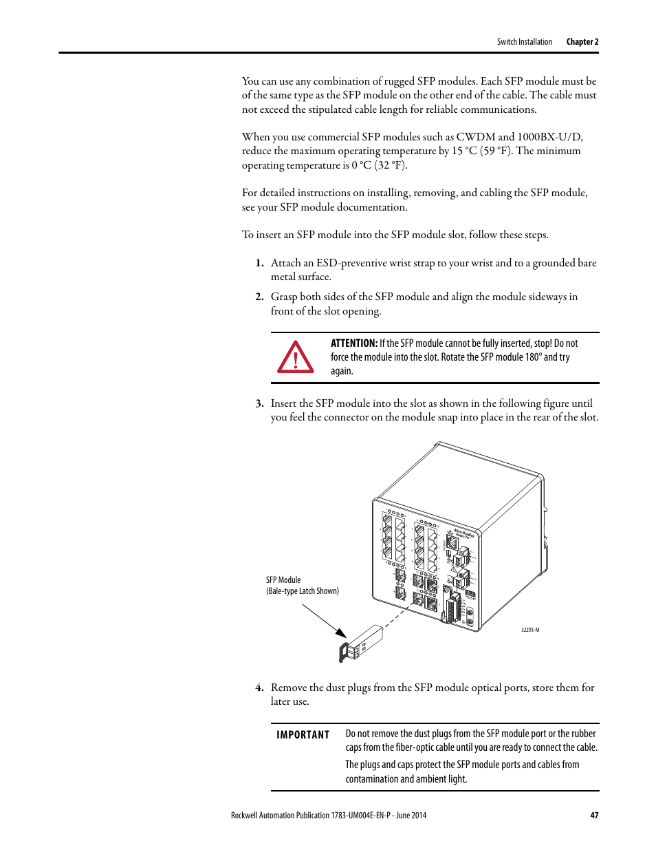 Rockwell Automation 1783-BMxxx Stratix 5700 Ethernet Managed Switches User Manual User Manual | Page 47 / 294