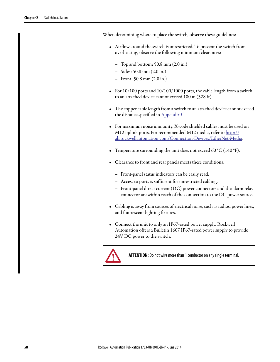 Rockwell Automation 1783-BMxxx Stratix 5700 Ethernet Managed Switches User Manual User Manual | Page 58 / 294