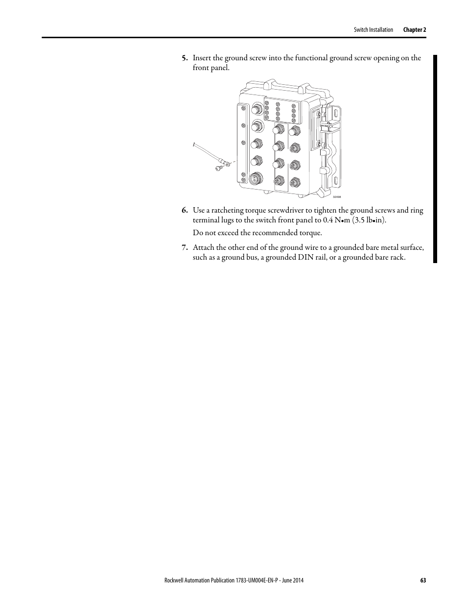 Rockwell Automation 1783-BMxxx Stratix 5700 Ethernet Managed Switches User Manual User Manual | Page 63 / 294