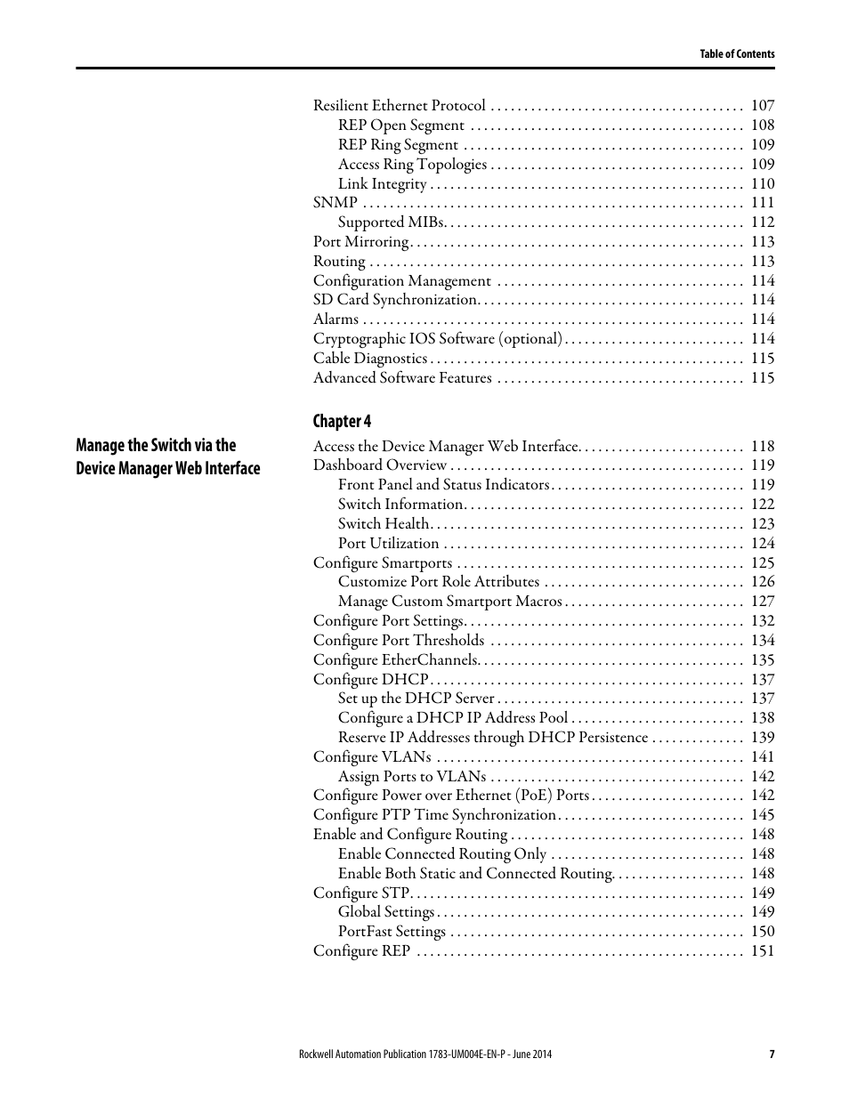 Rockwell Automation 1783-BMxxx Stratix 5700 Ethernet Managed Switches User Manual User Manual | Page 7 / 294