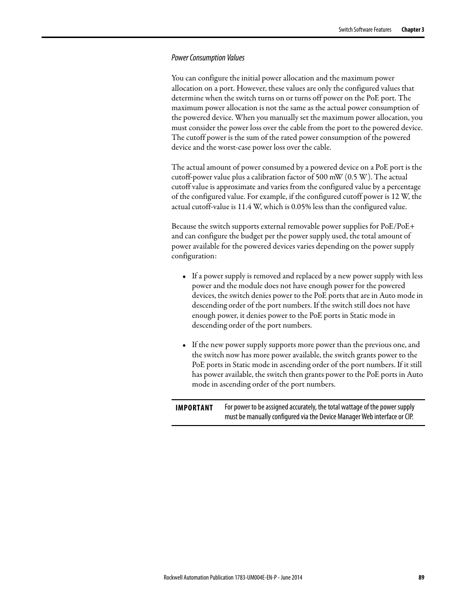 Rockwell Automation 1783-BMxxx Stratix 5700 Ethernet Managed Switches User Manual User Manual | Page 89 / 294