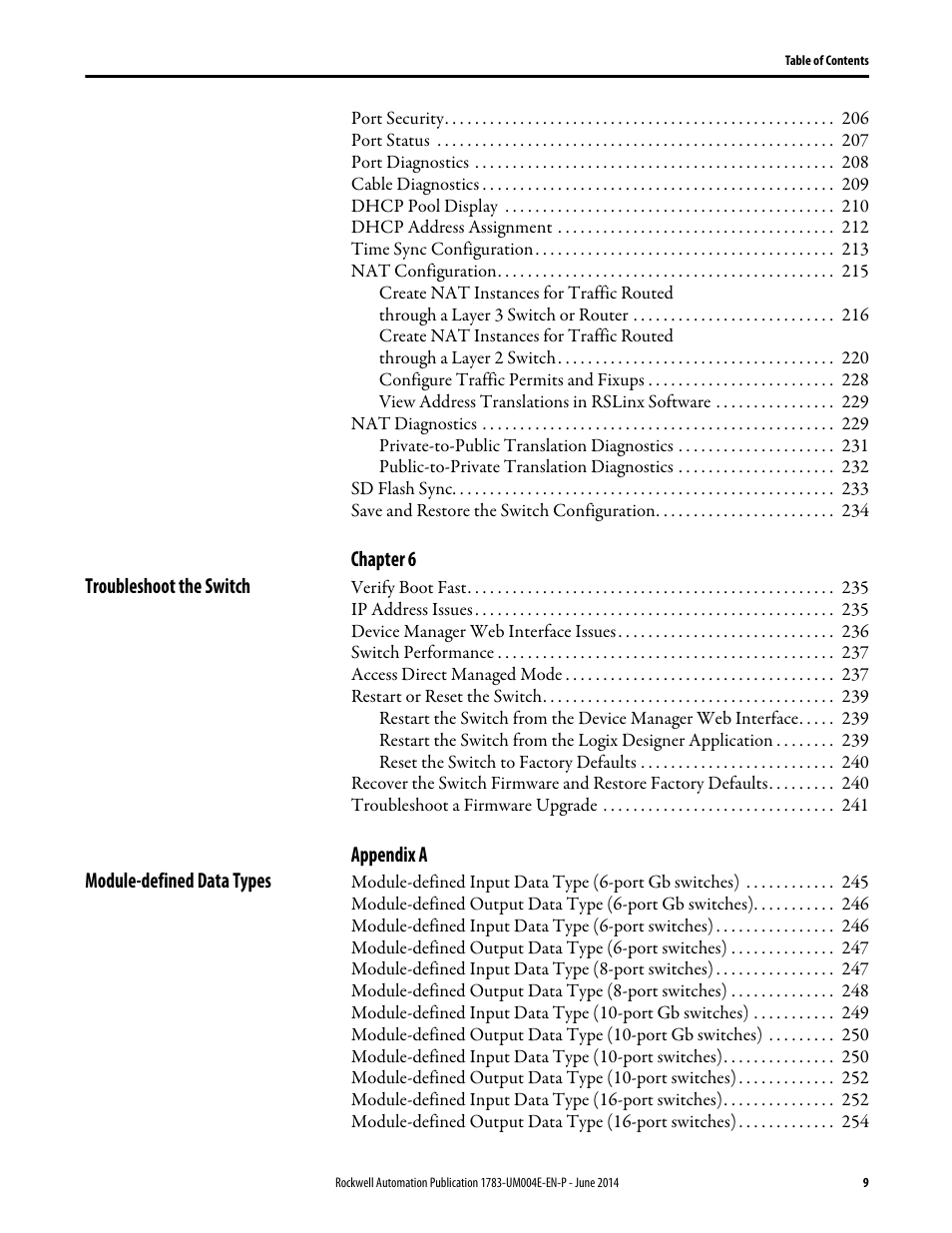 Rockwell Automation 1783-BMxxx Stratix 5700 Ethernet Managed Switches User Manual User Manual | Page 9 / 294