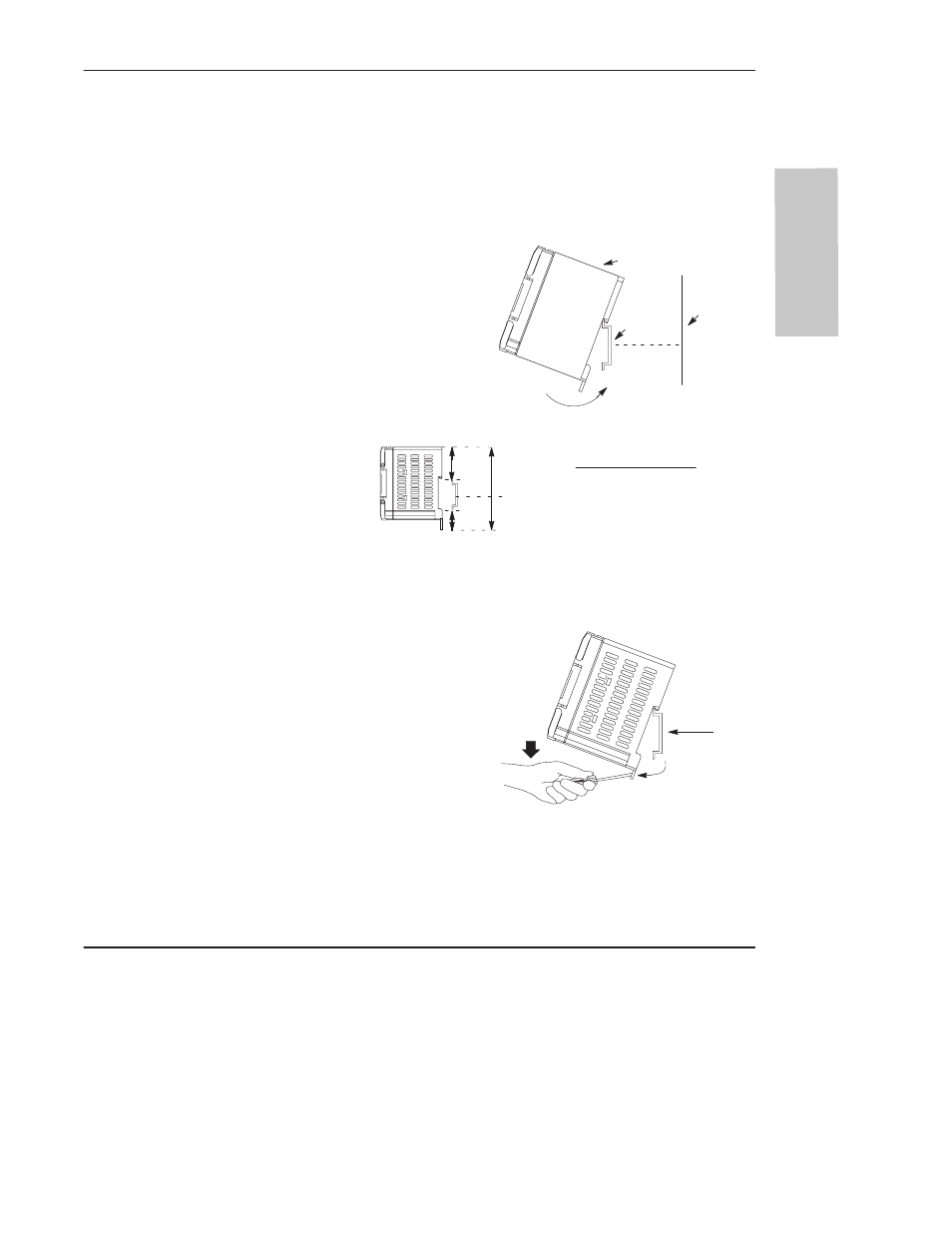 Hardware, Using a din rail | Rockwell Automation 1761 MicroLogix 1000 Programmable Controllers User Manual | Page 33 / 422