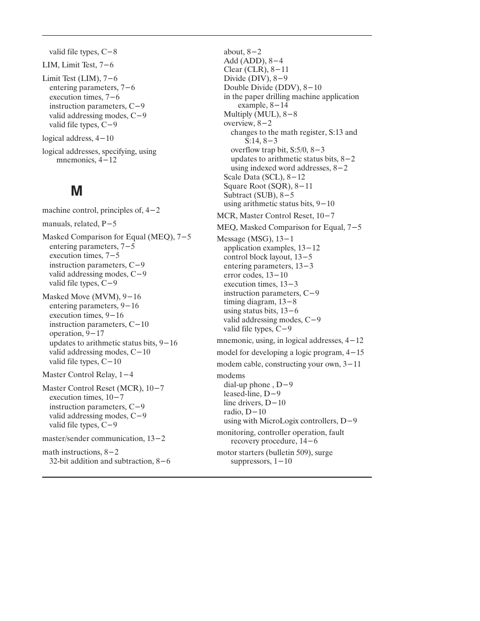 Rockwell Automation 1761 MicroLogix 1000 Programmable Controllers User Manual | Page 415 / 422