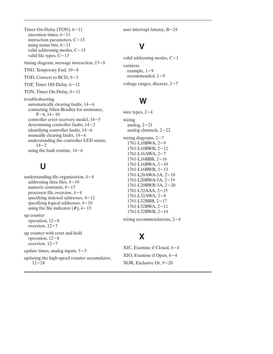 Rockwell Automation 1761 MicroLogix 1000 Programmable Controllers User Manual | Page 421 / 422