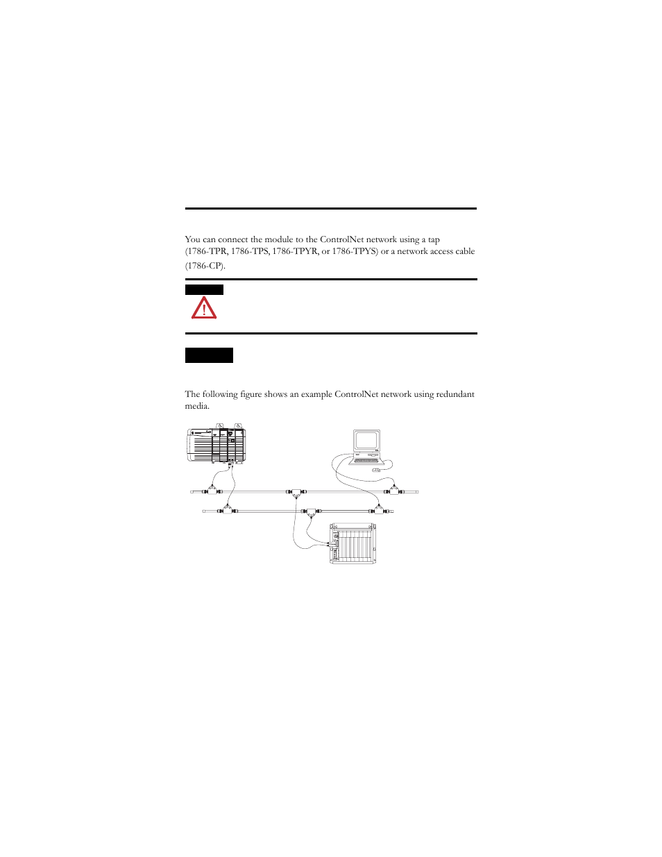 Connect the module to the network | Rockwell Automation 1756-CNB ControlLogix ControlNet Bridge Module, Series E Installation Instructions User Manual | Page 17 / 36