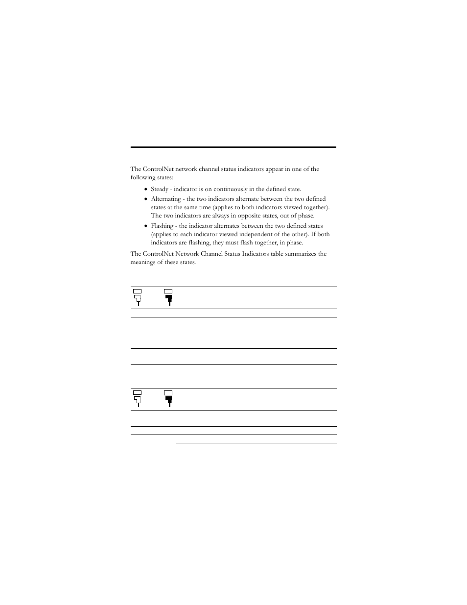 Controlnet network channel status indicators | Rockwell Automation 1756-CNB ControlLogix ControlNet Bridge Module, Series E Installation Instructions User Manual | Page 28 / 36