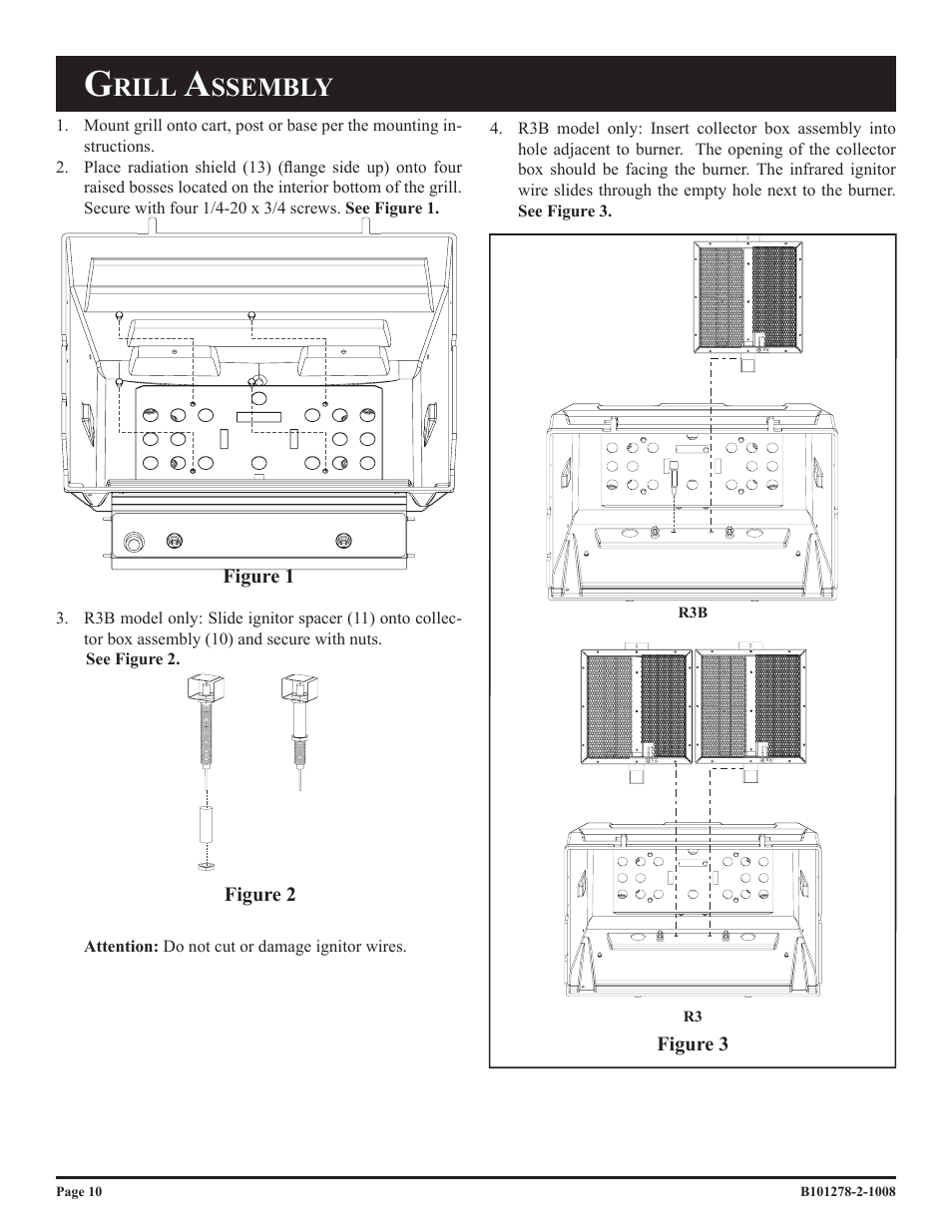 Rill, Ssembly | Broilmaster R3-1 User Manual | Page 10 / 32