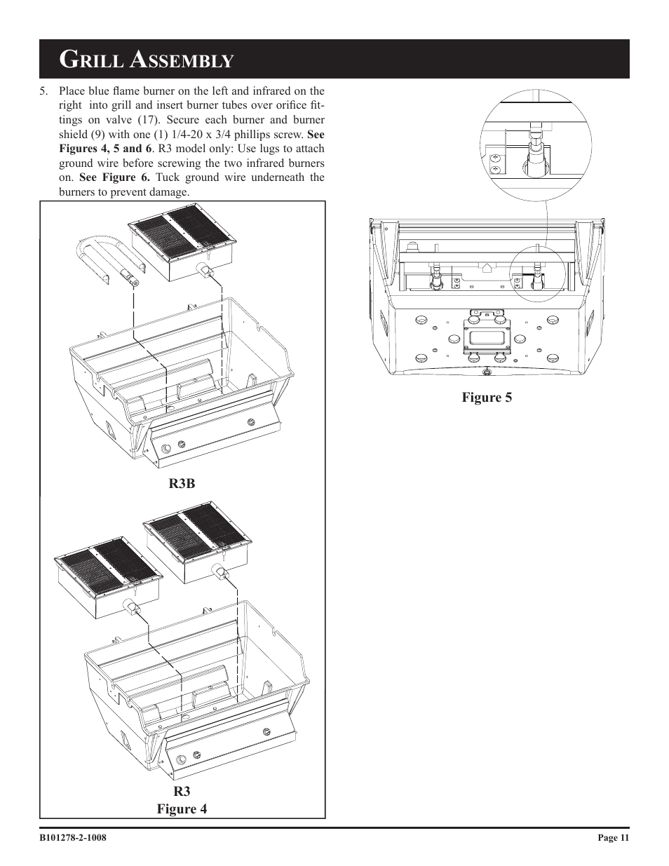 Rill, Ssembly | Broilmaster R3-1 User Manual | Page 11 / 32