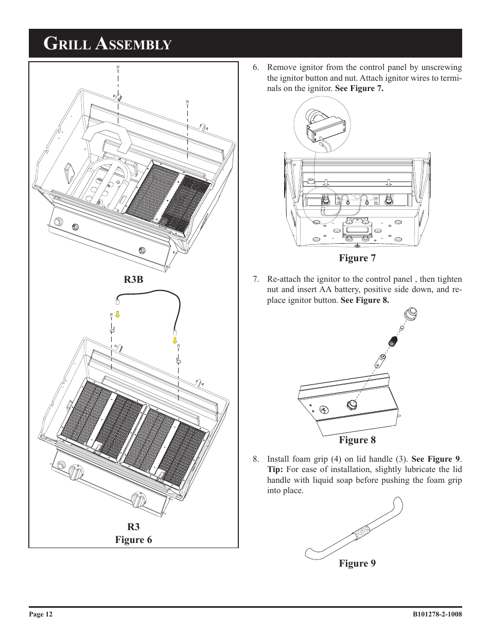 Rill, Ssembly | Broilmaster R3-1 User Manual | Page 12 / 32