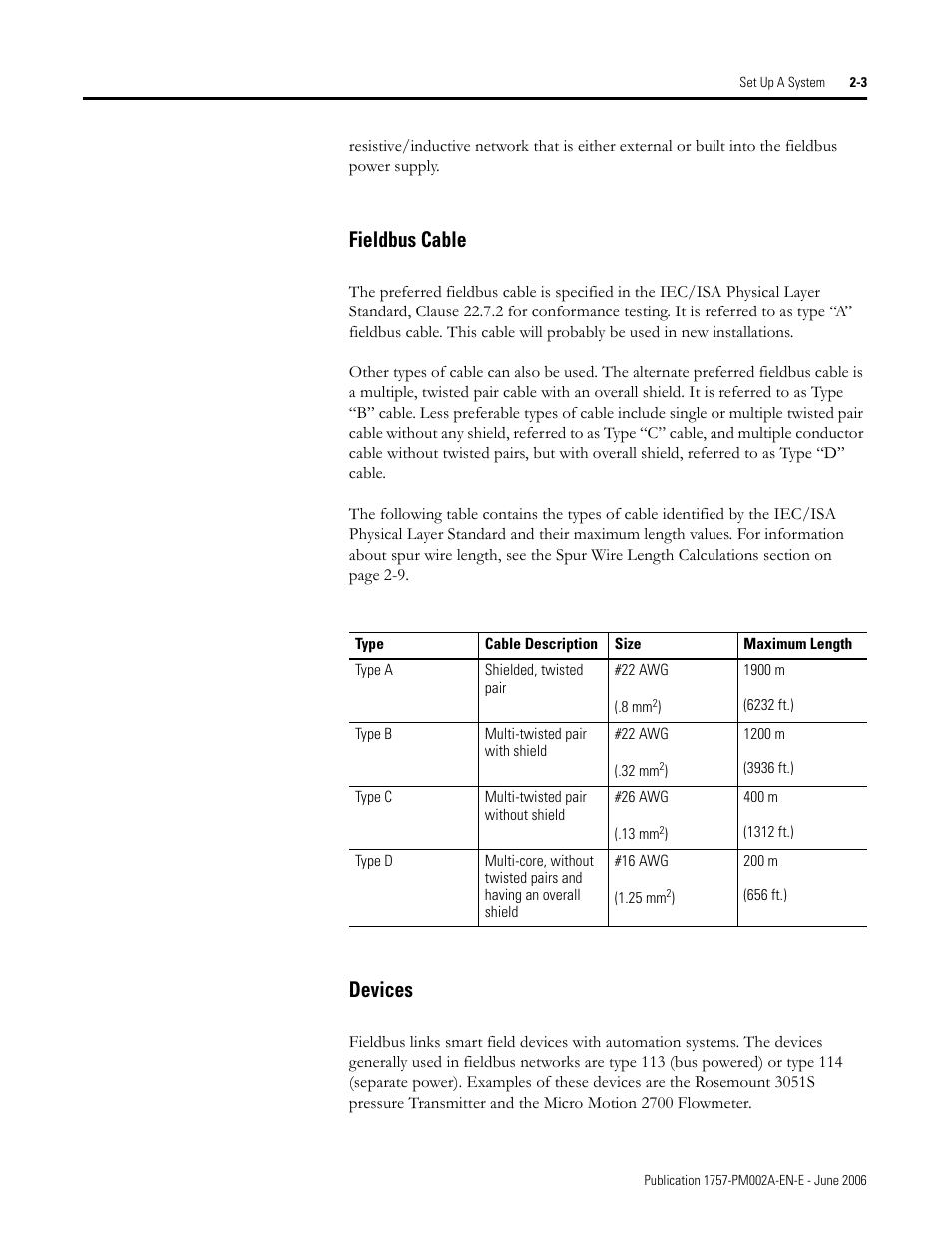 Fieldbus cable, Devices | Rockwell Automation 1757-FFLD Linking Device Configuration Manual User Manual | Page 13 / 150