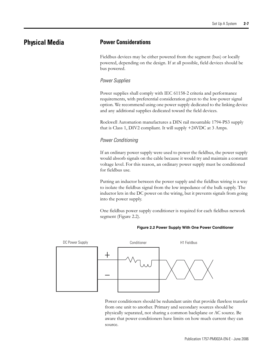 Physical media, Power considerations | Rockwell Automation 1757-FFLD Linking Device Configuration Manual User Manual | Page 17 / 150