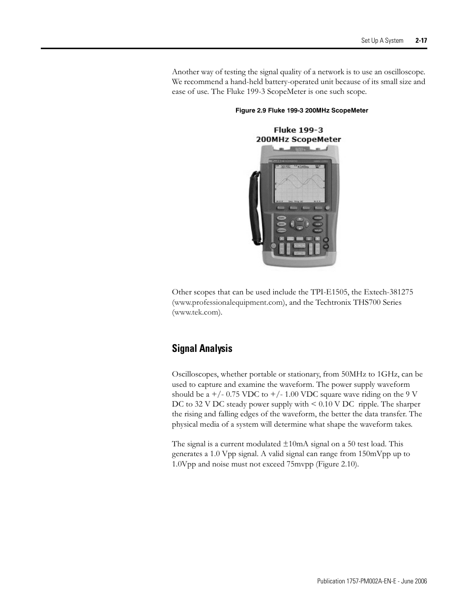 Signal analysis | Rockwell Automation 1757-FFLD Linking Device Configuration Manual User Manual | Page 27 / 150