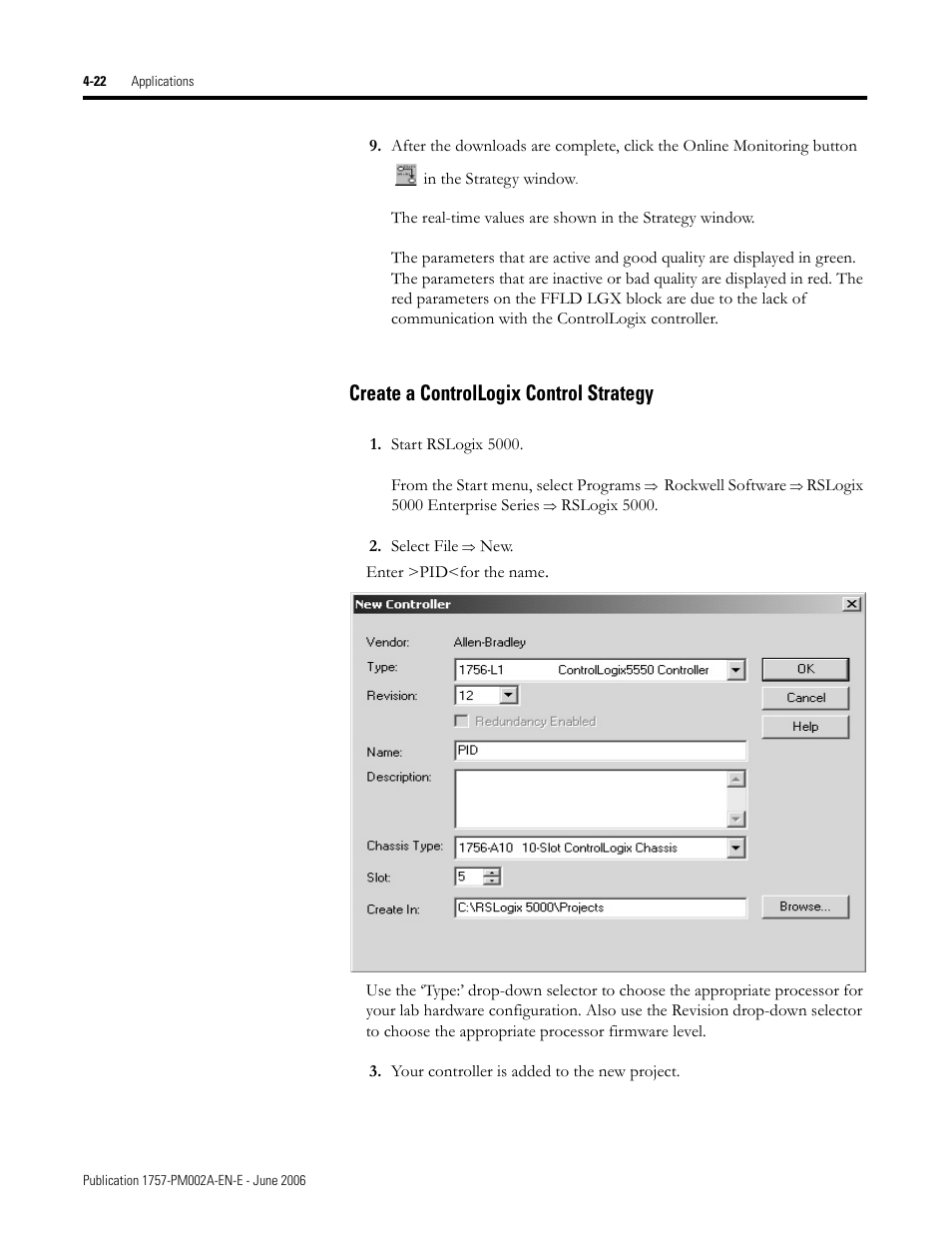 Create a controllogix control strategy | Rockwell Automation 1757-FFLD Linking Device Configuration Manual User Manual | Page 76 / 150