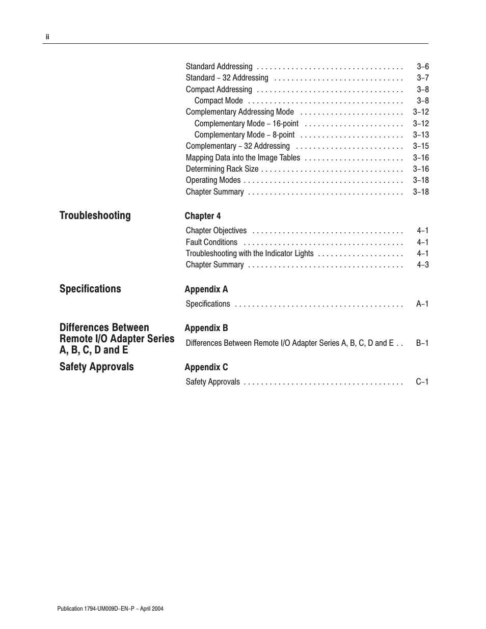 Rockwell Automation 1794-ASB/E Remote I/O Adapter Module User Manual User Manual | Page 14 / 72